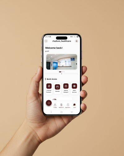 Rhodium app on phone